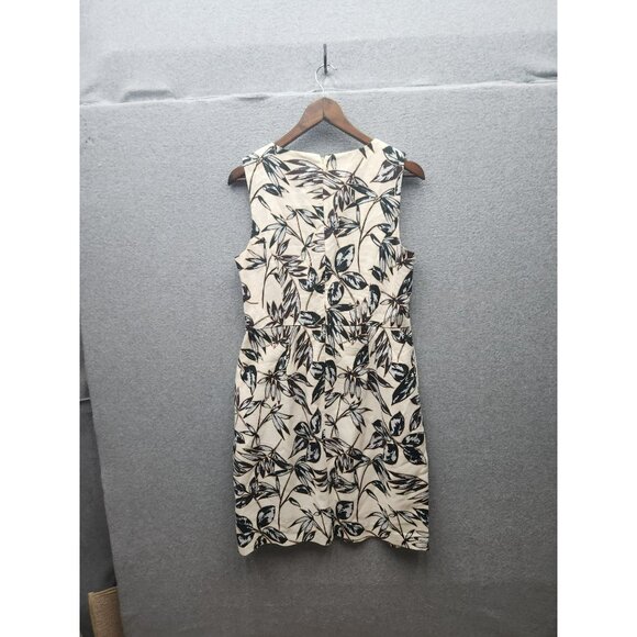 J.Crew Womens Sleeveless Floral Print Dress Size 14 Cotton - Picture 3 of 5